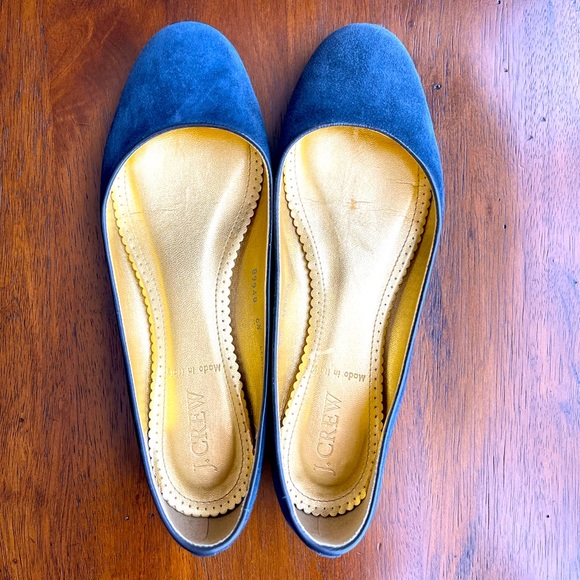 J.Crew Italian Leather Suede Flat Ballet Style Shoes
